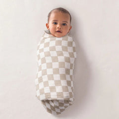 Itzy Ritzy Breastfeeding Boss Muslin Swaddle and Nursing Blanket, Checkerboard, ANB BABY