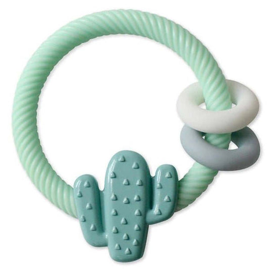 Itzy Ritzy Silicone Teether With Rattle, Cactus, ANB BABY