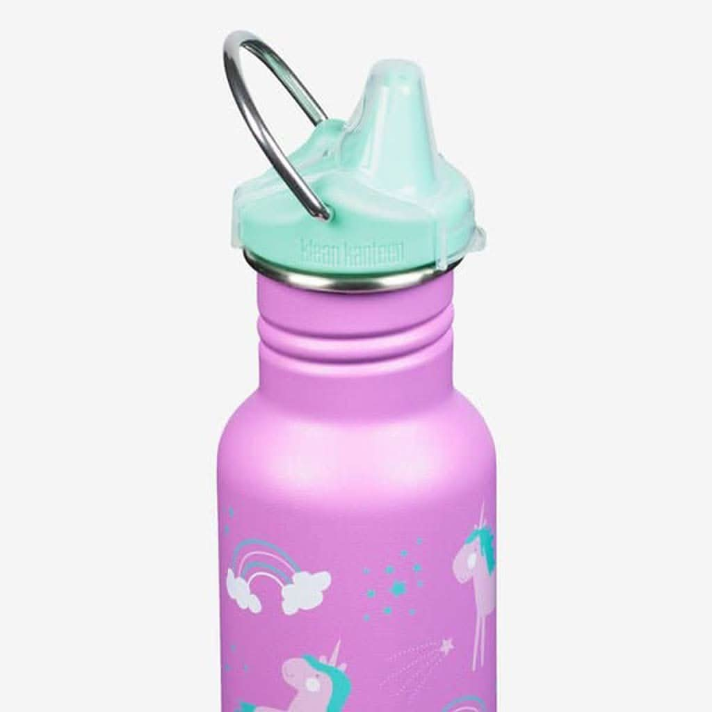 Klean Kanteen Kid's Classic Water Bottle with Sippy Cap 12 oz., ANB BABY