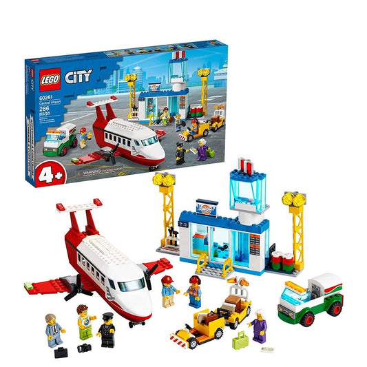 Lego City Central Airport Building Toy, 286 Pieces, ANB BABY