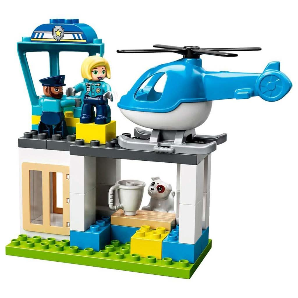 Lego Police Station & Helicopter Building Toy, ANB BABY