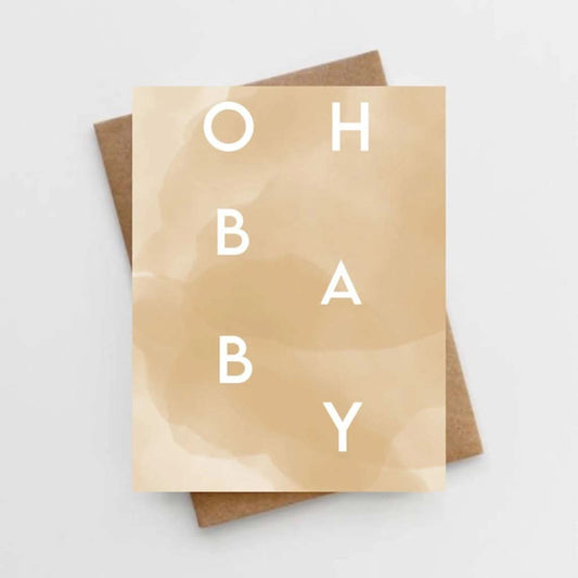 Lemon Milk Paper Oh Baby Card, ANB BABY