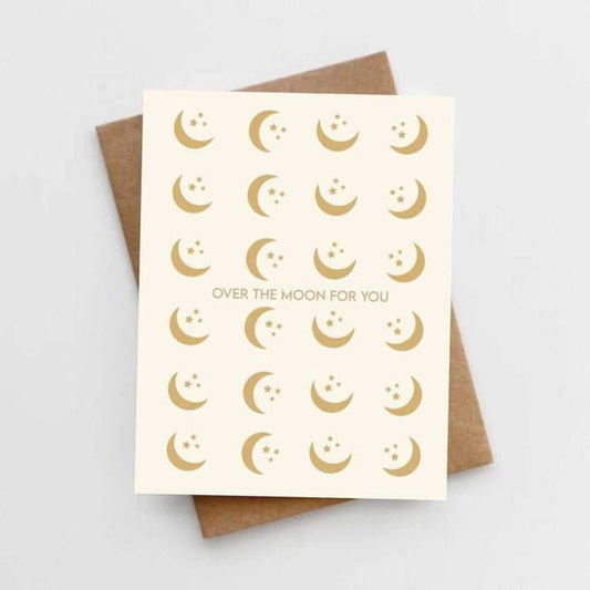 Lemon Milk Paper Over the Moon For You Card, ANB BABY