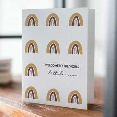 Lemon Milk Paper Welcome to the World's Little One Card, ANB BABY