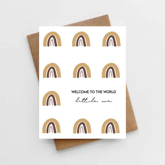 Lemon Milk Paper Welcome to the World's Little One Card, ANB BABY