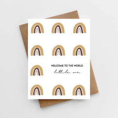 Lemon Milk Paper Welcome to the World's Little One Card, ANB BABY