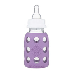 Life Factory Glass Baby Bottle Lavender, 4 oz., ANB BABY