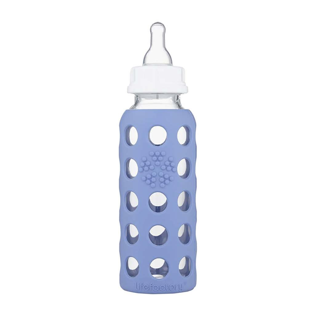 LIFEFACTORY Glass Baby Bottle Blueberry 9 oz, ANB BABY