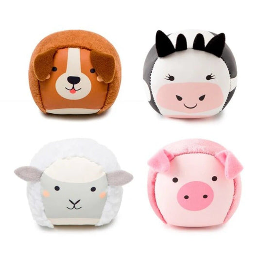 Little Big Friends Farm Animals Soft Balls, Set of 4, 3700552303495 - ANB Baby