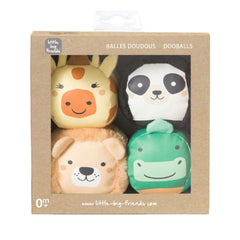 Little Big Friends Jungle Animals Soft Balls, Set of 4, ANB BABY