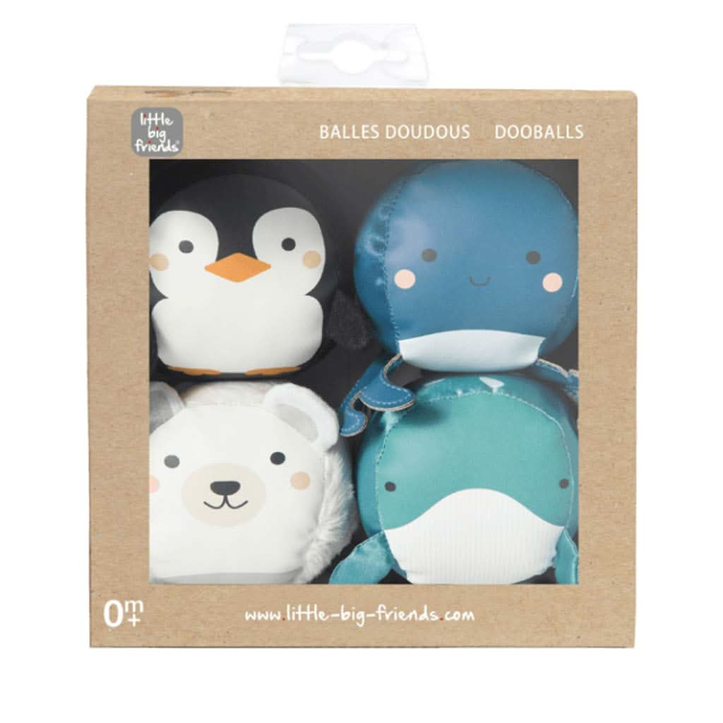 Little Big Friends Ocean Animals Soft Balls, Set of 4, ANB BABY