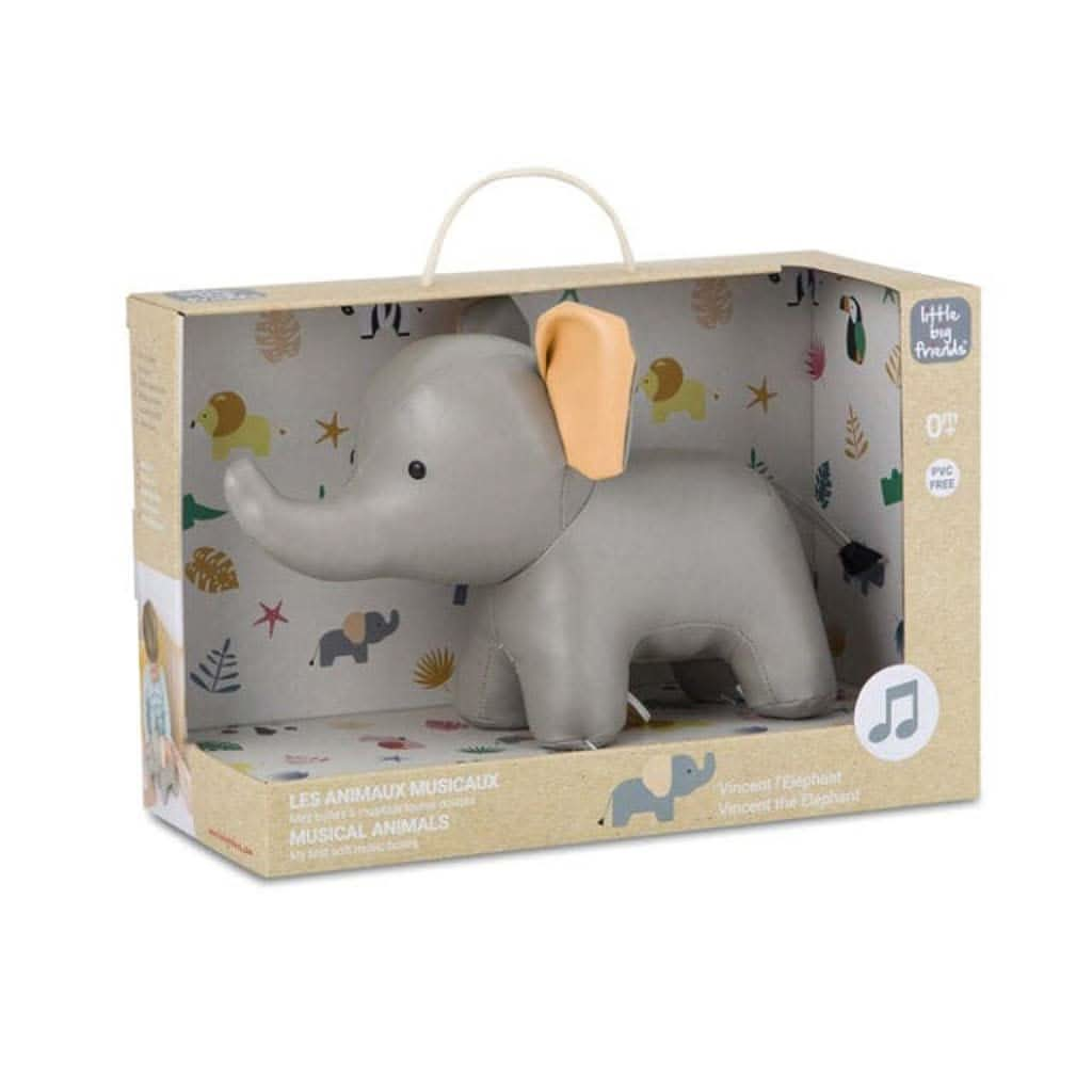 Little Big Friends Vincent the Elephant Soft Music Box, ANB BABY