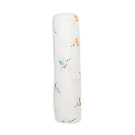 Lulujo Bamboo Swaddle, Hummingbirds, ANB BABY