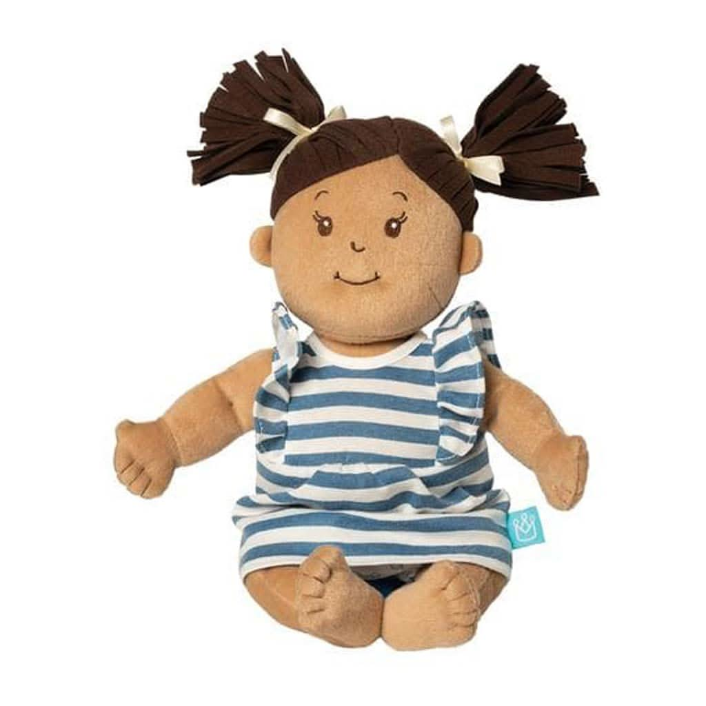 Manhattan Toy Baby Stella Beige Doll with Brown Hair Toy, ANB BABY