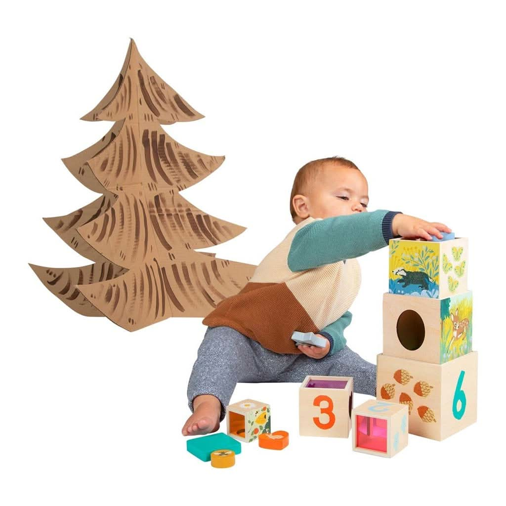 Manhattan Toy Enchanted Forest Wooden Stacking Blocks, ANB BABY