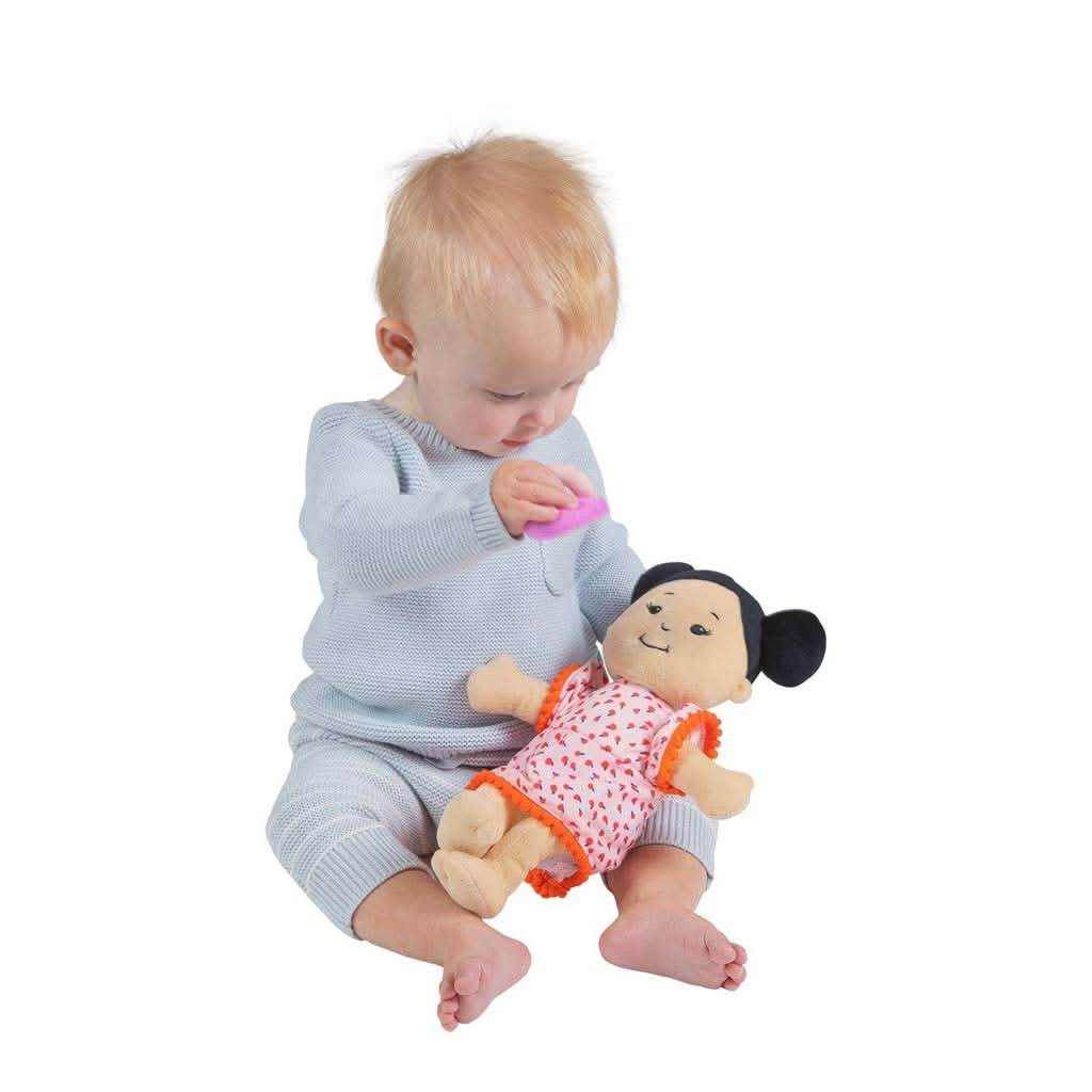 Manhattan Toy Wee Baby Stella Light Beige With Black Buns, ANB BABY