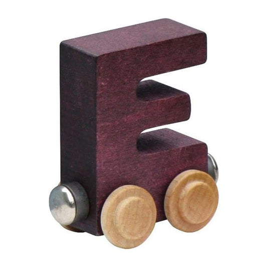 Maple Landmark Bright Color NameTrain Letter E Car, ANB BABY