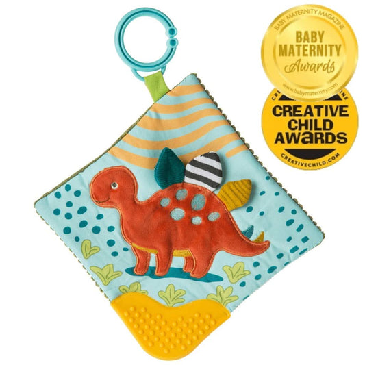 Mary Meyer Baby Pebblesaurus Crinkle Teether Toy, Dinosaur, ANB BABY