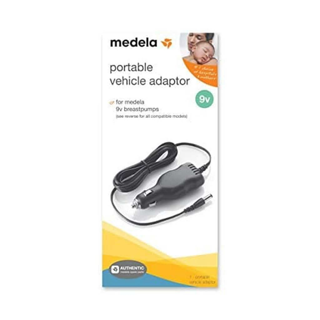 MEDELA 9 Volt Portable Vehicle Adaptor For Medela 9v Breast Pumps, ANB BABY