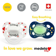 Medela Baby Day & Night Pacifier, Eat Local Design, 2 Pack, ANB BABY