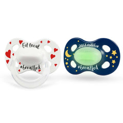 Medela Baby Day & Night Pacifier, Eat Local Design, 2 Pack, ANB BABY