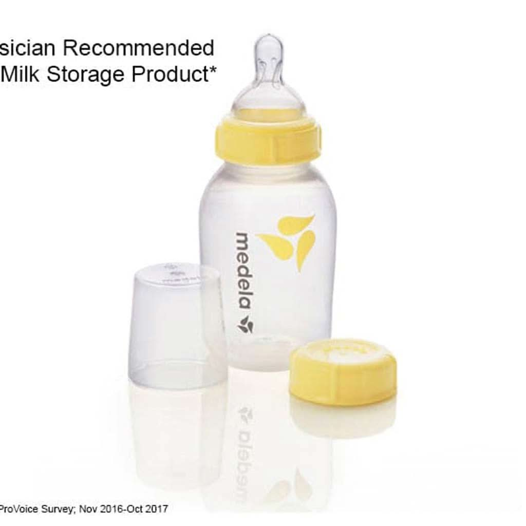 Medela Breast Milk Collection and Storage Bottle Set, 5 Oz and 8 Oz With Nipples, ANB BABY