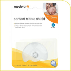 MEDELA Contact Nipple Shield - Nippleshield for Breastfeeding with Latch Difficulties - Made Without BPA (Pack of 2), ANB BABY