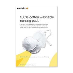 Medela Nursing Pads 100% Cotton Washable Bra Pads, 4 Count, ANB BABY