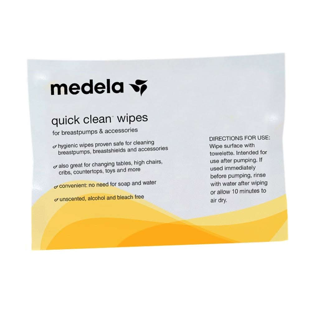 Medela Quick Clean™ Breast pump & Accessory Wipes - (Singles), ANB BABY