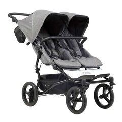 Mountain Buggy Duet Luxury with Double Satchel and Carrycot, Herringbone, ANB BABY