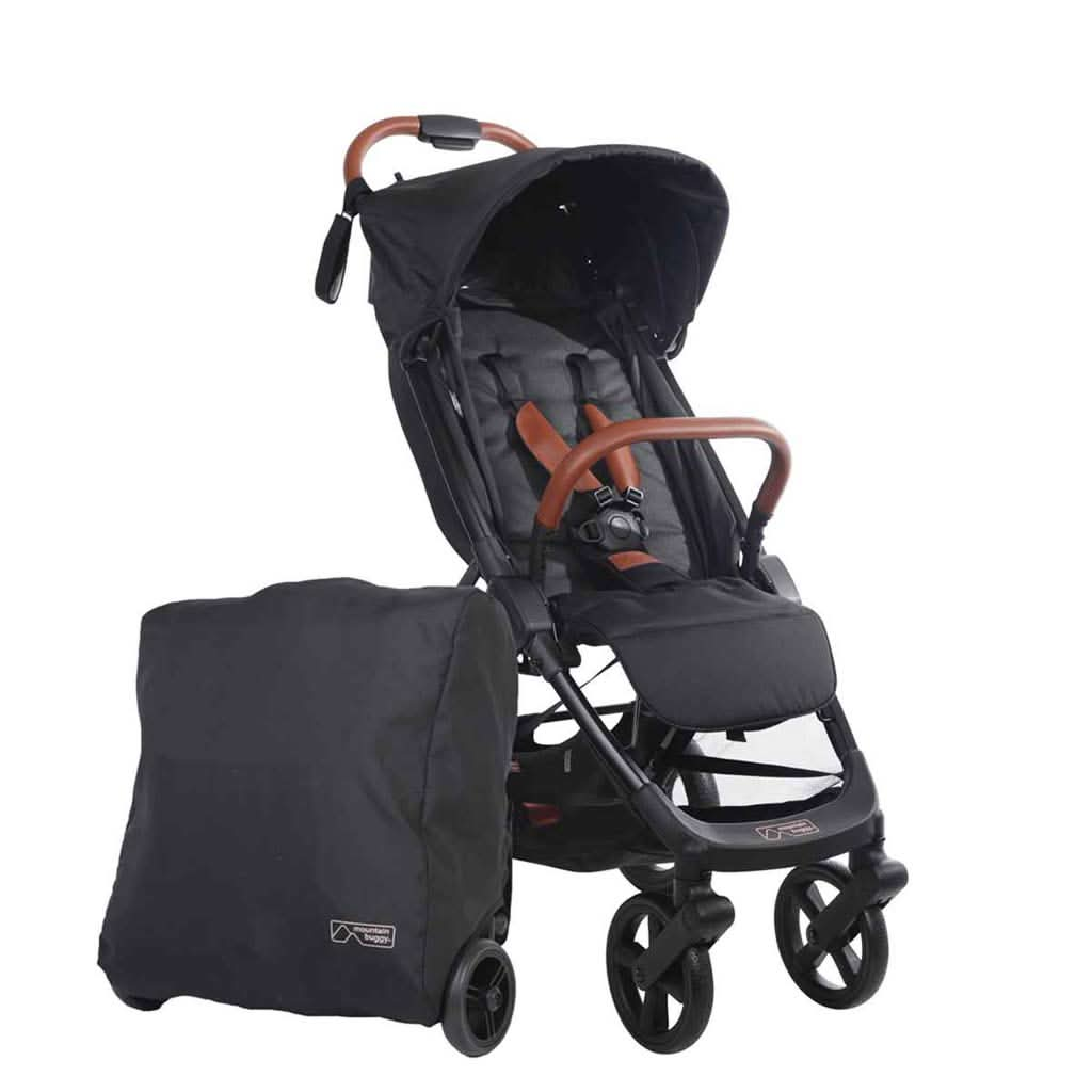 Mountain Buggy Nano Urban Stroller with Accessory Pack, Black, ANB BABY