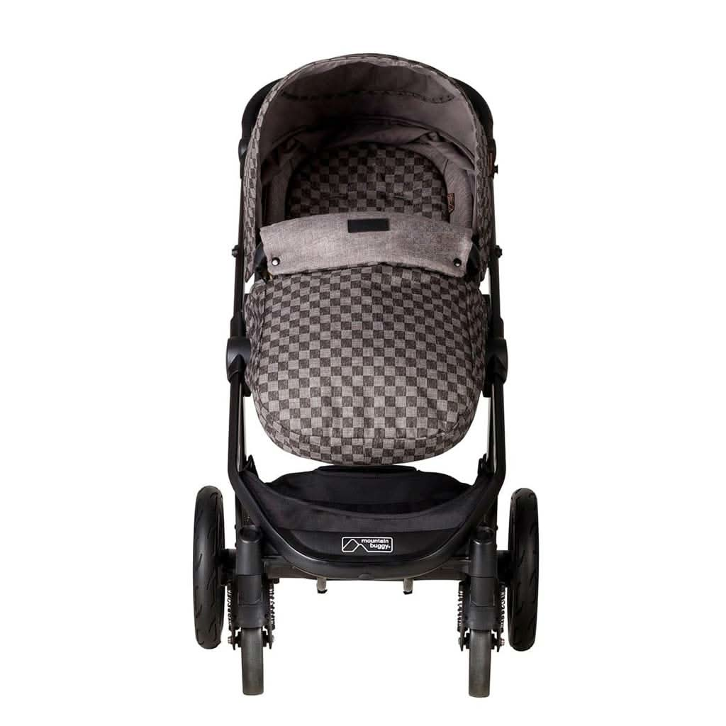 Mountain Buggy V2 Cosmopolitan Luxury Carrycot, Cosytoe and Satchel, Geo, ANB BABY