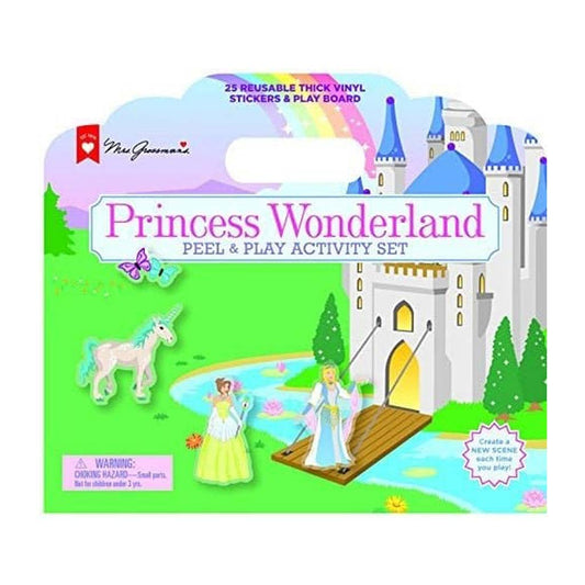 Mrs. Grossman's Princess Wonderland Peel & Play Kids Activity Set Reusable Vinyl, ANB BABY