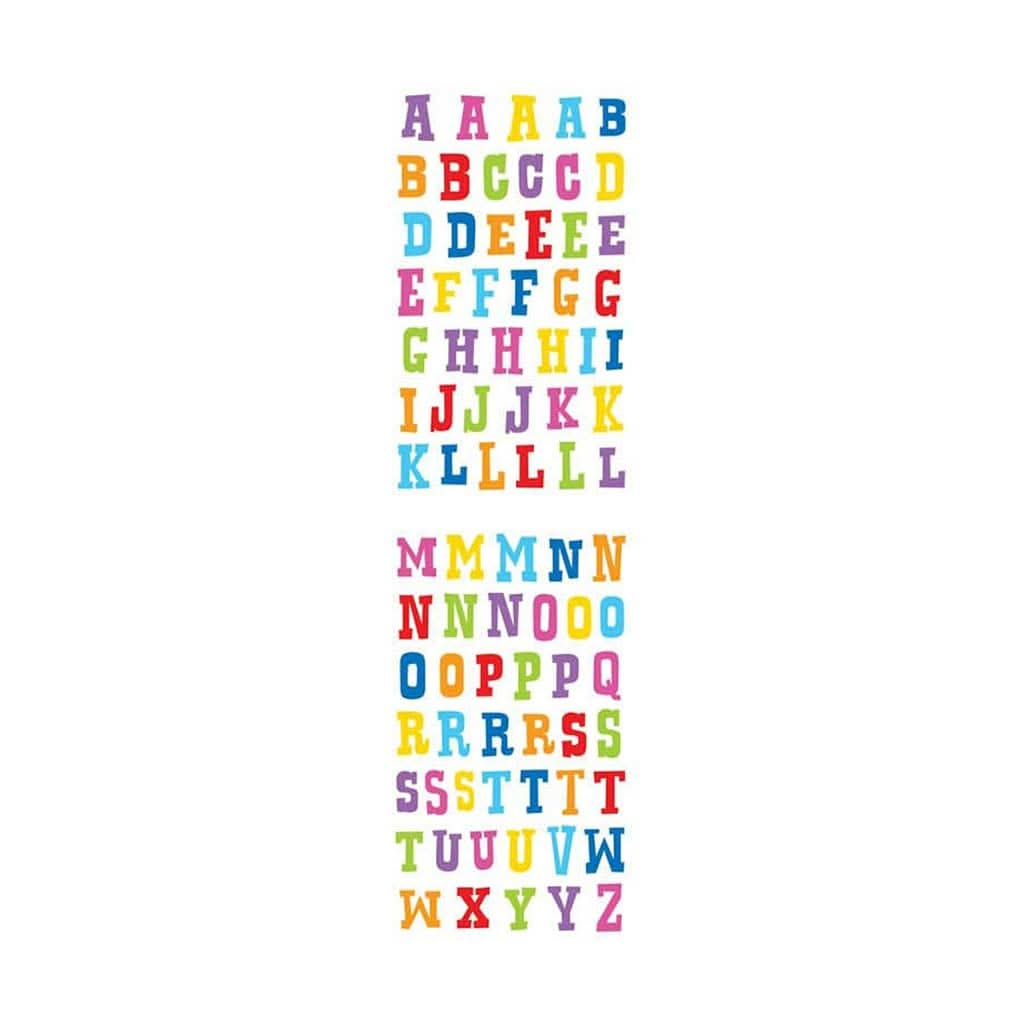 Mrs. Grossman's Strip of Block Alphabet Stickers, ANB BABY