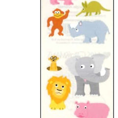 Mrs. Grossman's Strip of Chubby Sea Animals and Jungle Animals Stickers, ANB BABY