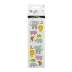 Mrs. Grossman's Strip of Chubby Sea Animals and Jungle Animals Stickers, ANB BABY