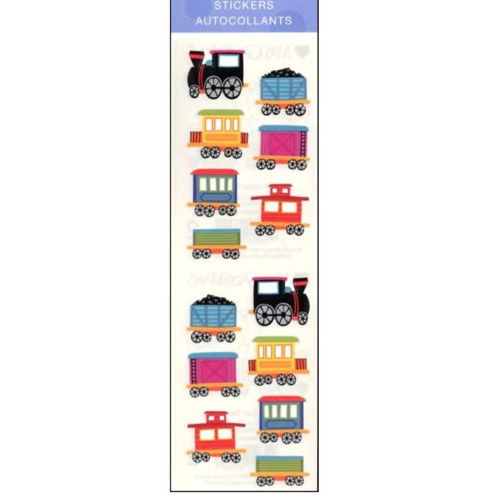 Mrs Grossmans Strip of Chubby Train Stickers, ANB BABY