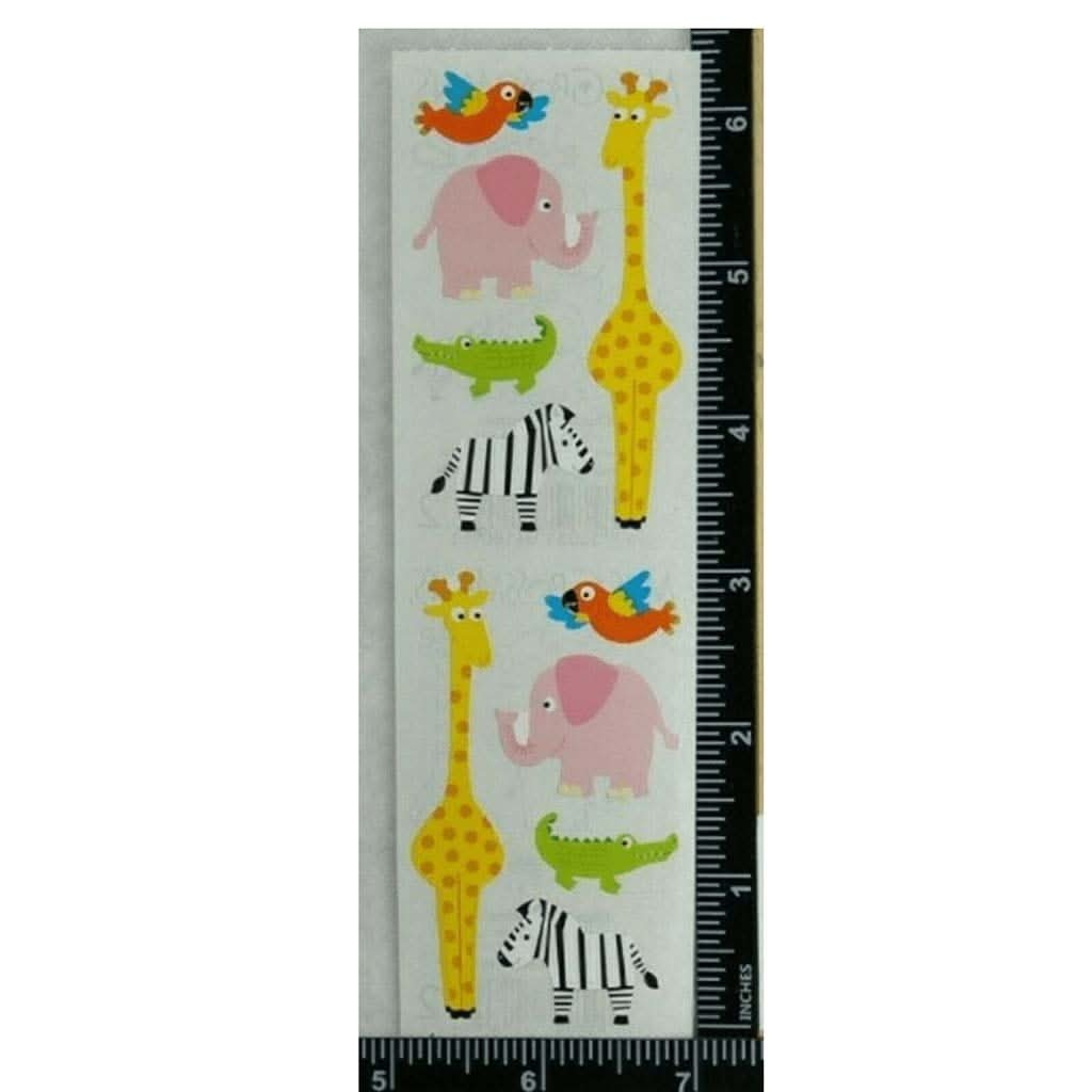 Mrs. Grossman's Strip of Chubby Zoo Animals Stickers, ANB BABY