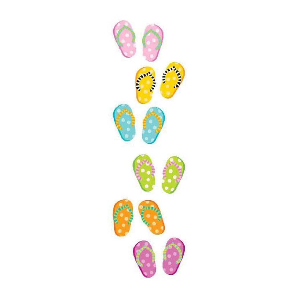 Mrs Grossmans Strip of Flip Flops Stickers, ANB BABY