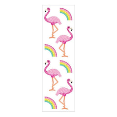 Mrs Grossmans Strip of Glitter Flamingos and Rainbows Stickers, ANB BABY