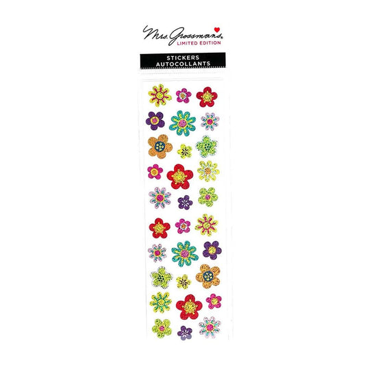 Mrs. Grossman's Strip of Limited Edition Flower Power Stickers, ANB BABY