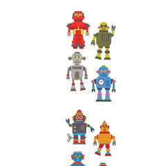 Mrs. Grossman's Strip of Robots Stickers, ANB BABY