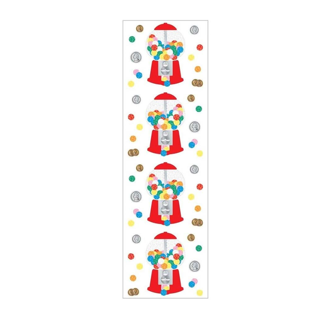 Mrs. Grossman's Strip of Sparkle Gumball Machine Stickers, ANB BABY