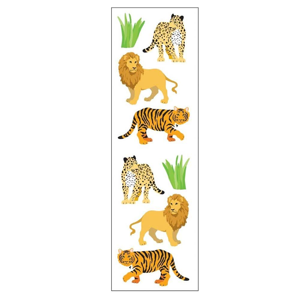 Mrs Grossmans Strip of Wild Cats Stickers, ANB BABY