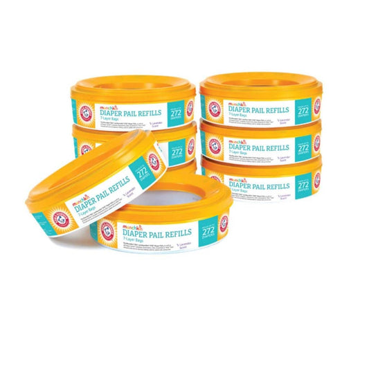 Munchkin Arm & Hammer Diaper Pail Refill Rings Lot, 8-Pack - ANB Baby