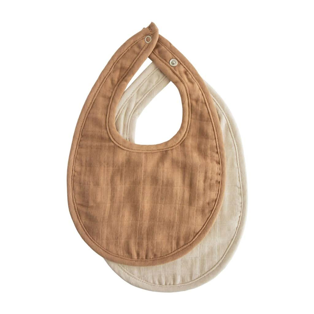 Mushie Muslin Bib 2 Pack, ANB BABY