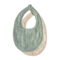 Mushie Muslin Bib 2 Pack, ANB BABY