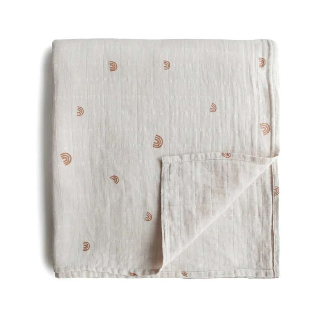 Mushie Muslin Swaddle Blanket, ANB BABY