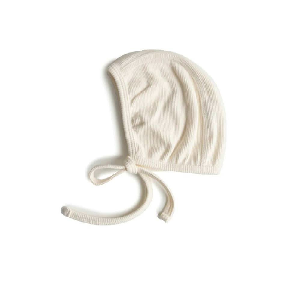 Mushie Ribbed Baby Bonnet, ANB BABY