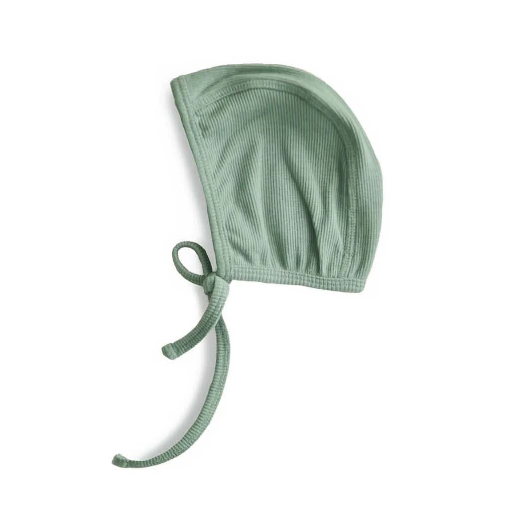 Mushie Ribbed Baby Bonnet, ANB BABY